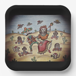 Day of the Dead Paper Plates