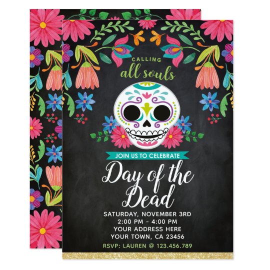 Day Of The Dead Party Invitation Wording 7