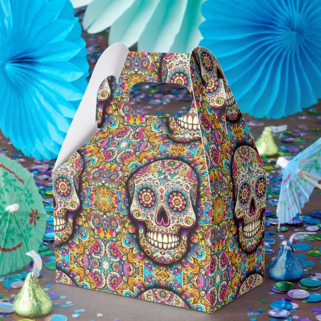 Day of the Dead Pattern Favor Boxes (Party)
