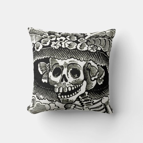 Day of the Dead Pillow _ La Catrina