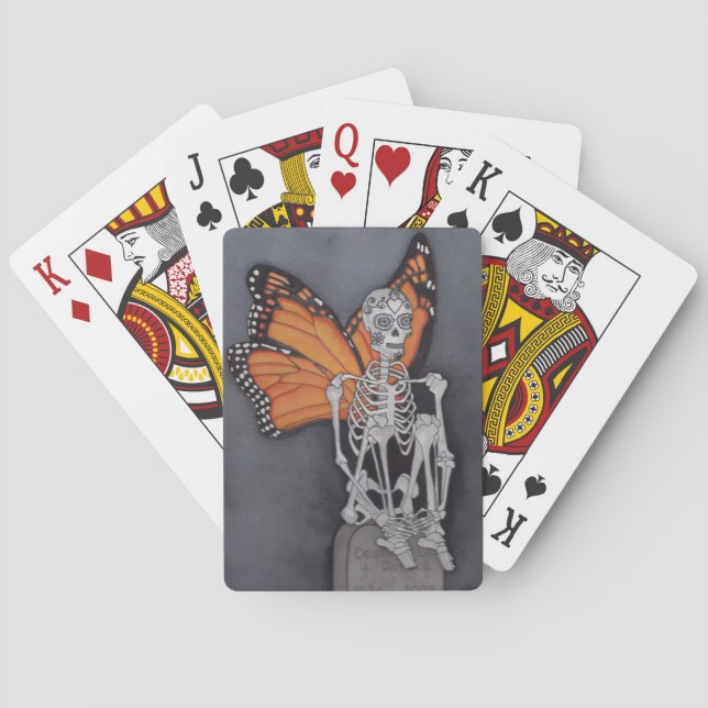 Day of the Dead Playing Cards Butterfly (Back)