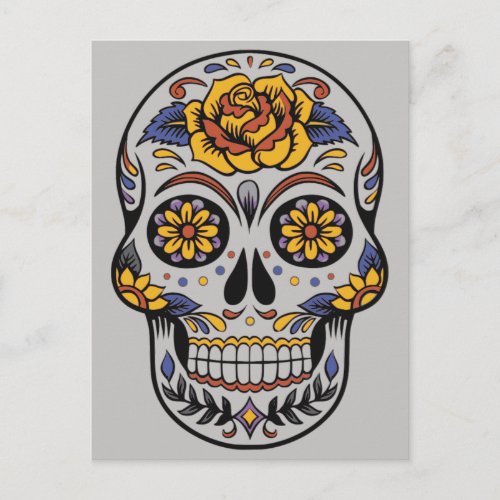 Day of the dead postcard