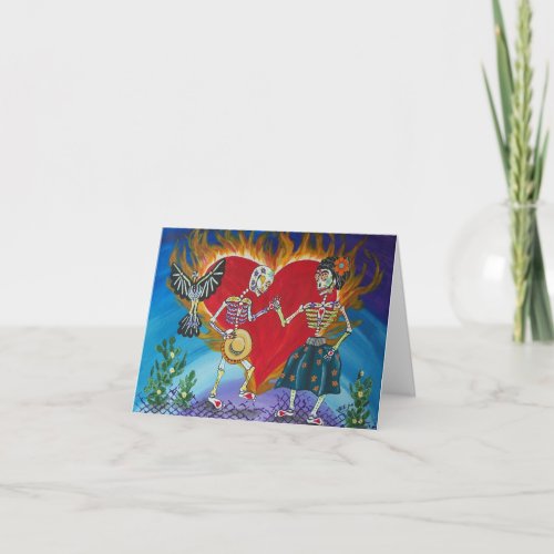 Day of the Dead Save the Date Wedding Notecard