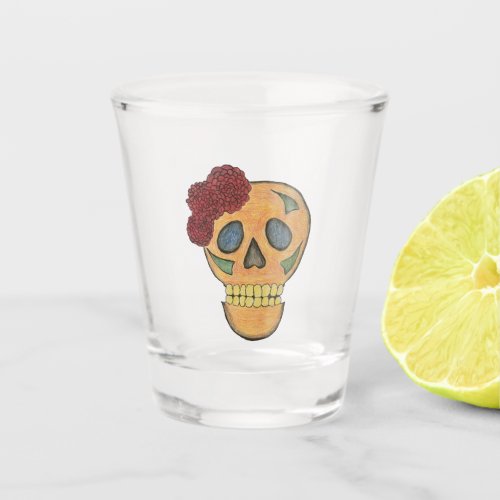 Day of the Dead  Shot Glass