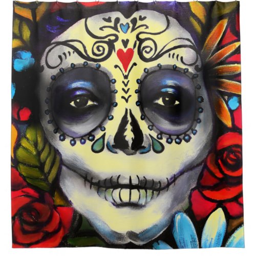 Day of the Dead Shower Curtain