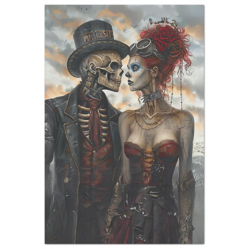 Day of the Dead Skeleton Decoupage Tissue Paper