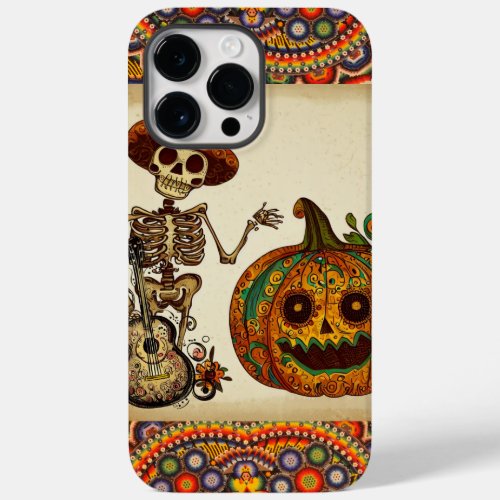 Day of the DeadSkeletonpumpkinHalloween  Case_Mate iPhone 14 Pro Max Case