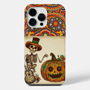 Day of the Dead/Skeleton/pumpkin/Halloween  iPhone 14 Pro Max Case