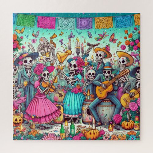 Day of the Dead skeletons Puzzle