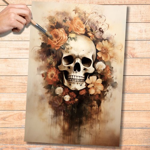 Day Of The Dead Skull 1 Decoupage Paper