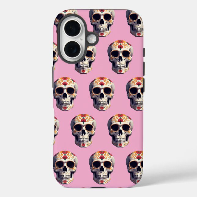 Day of the Dead Skull 2 Case-Mate iPhone Case (Back)