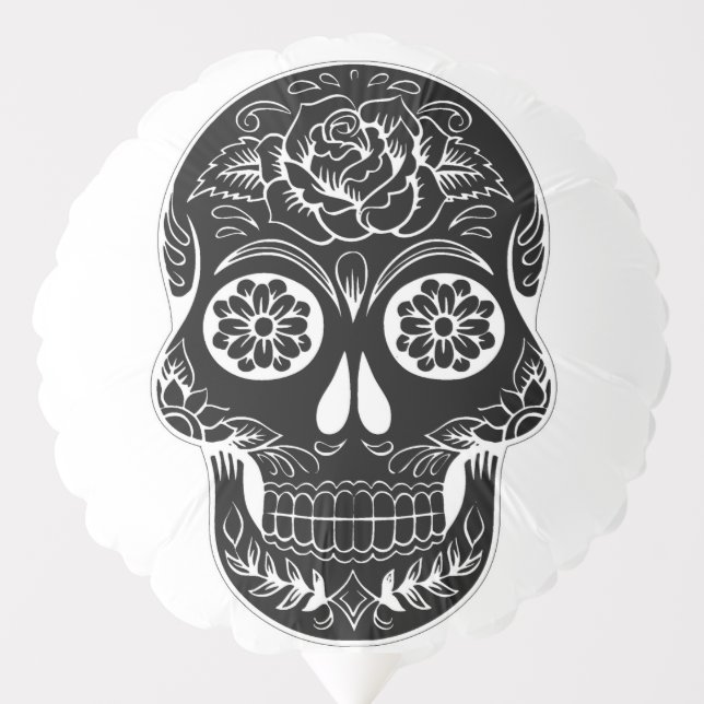 Day of the Dead Skull Balloon (Front)