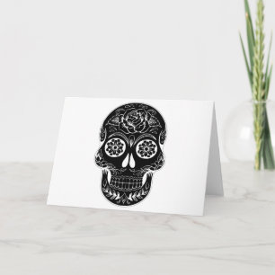 Day of the Dead Skull Card
