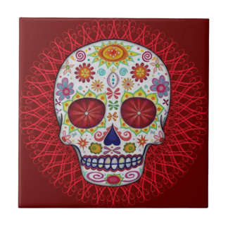 Skull Ceramic Tiles | Zazzle