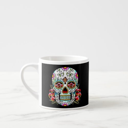 Day of the Dead Skull Espresso Cup