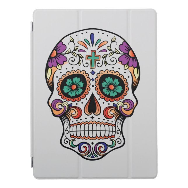Day of the Dead Skull iPad Pro Cover (Front)