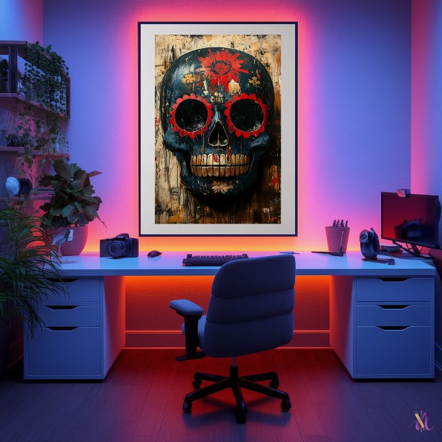 Day of the Dead Skull Mask – Mexican Cultural Poster (Creator Uploaded)