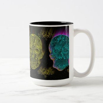Day Of The Dead Skull Mug by Solasmoon at Zazzle