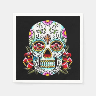 Day of the Dead Skull Paper Napkins