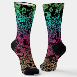 Day Of The Dead Skull Patterned Socks