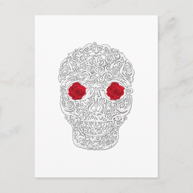 Day of the Dead Skull Postcard (Front)
