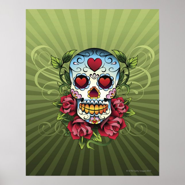 Day of the Dead Skull Poster (Front)