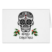 Day of the Dead Skull X-Mas Cards (Front Horizontal)