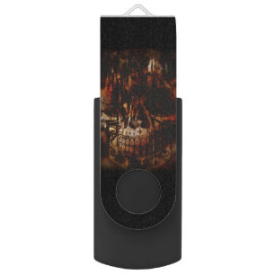 Day of the Dead Spooky Sugar Skull Flash Drive
