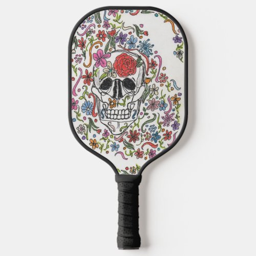 Day_of_the_Dead Sugar Skull 1   Pickleball Paddle