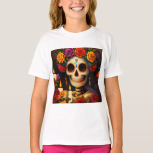 Day of the Dead Sugar Skull 3 T-Shirt