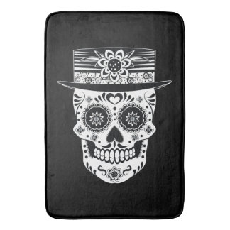 Day of the Dead Sugar Skull Bath Mat