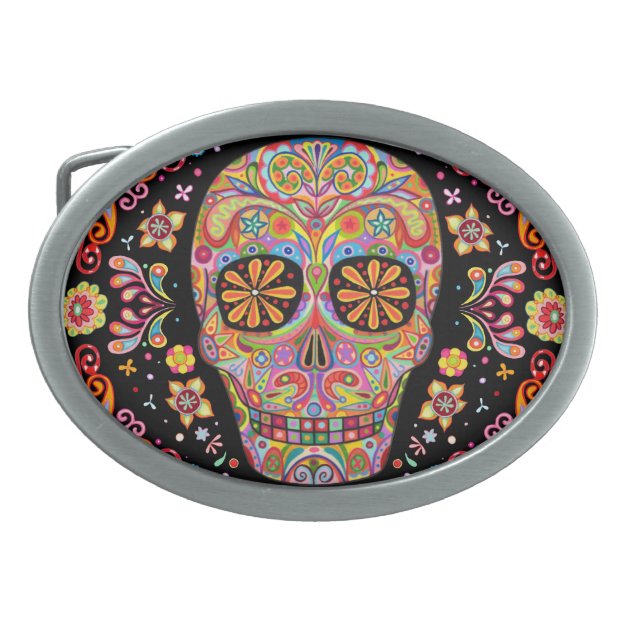 sugar skull belt