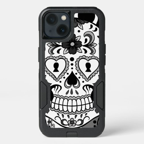 Day of the Dead Sugar Skull by Skinderella iPhone 13 Case