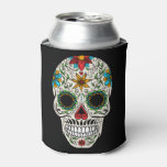 Day of the Dead Sugar Skull Can Cooler