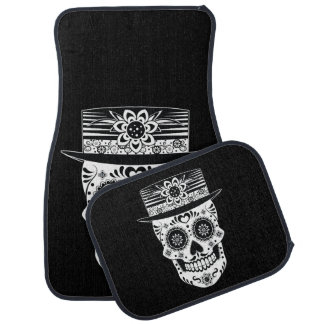 Day of the Dead Sugar Skull Car Floor Mat
