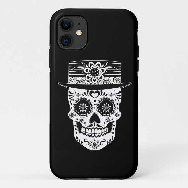 Day of the Dead Sugar Skull Case-Mate iPhone Case (Back)