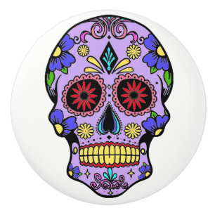 Day of the Dead Sugar Skull Dresser Knob Pull