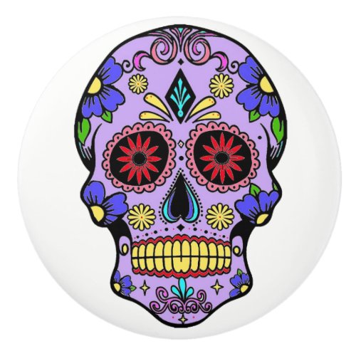 Day of the Dead Sugar Skull Dresser Knob Pull