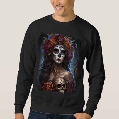day of the dead sugar skull Graphic Sweatshirt