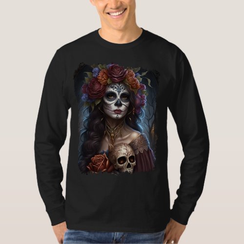day of the dead sugar skull Graphic T_Shirt