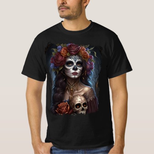 day of the dead sugar skull Graphic T_Shirt