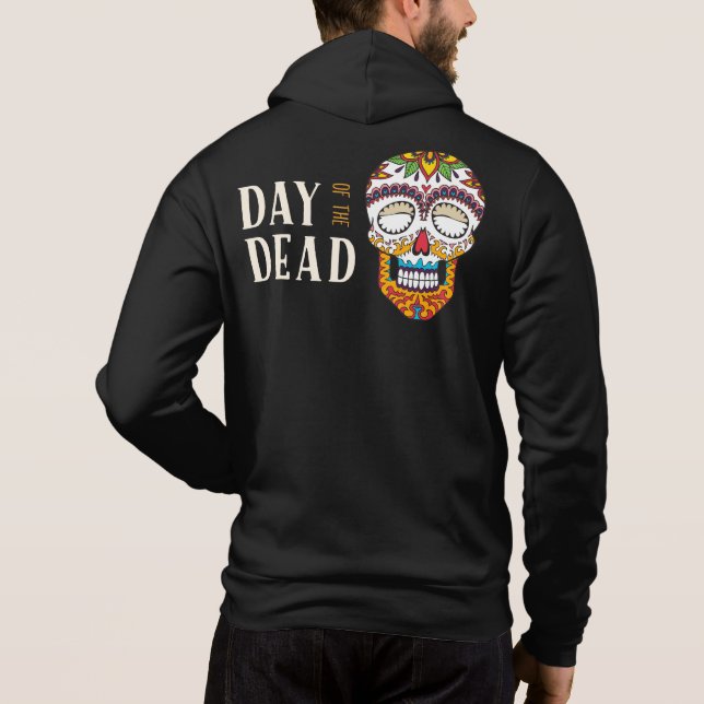 Day Of the Dead Sugar Skull Hoodie (Back)