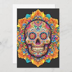 Day of the Dead Sugar Skull Invitation