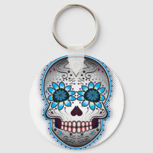 Day Of The Dead Sugar Skull Keychain
