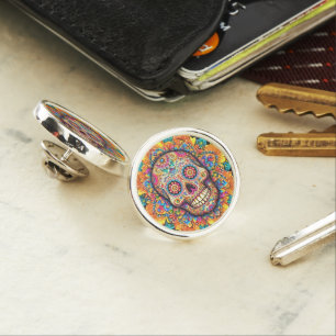Day of the Dead Sugar Skull Lapel Pin