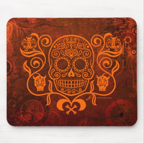 Day of the Dead Sugar Skull Mouse Pad
