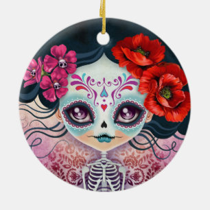 Day of the Dead Sugar Skull Ornament