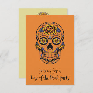 Day Of The Dead Sugar Skull Party Invitation