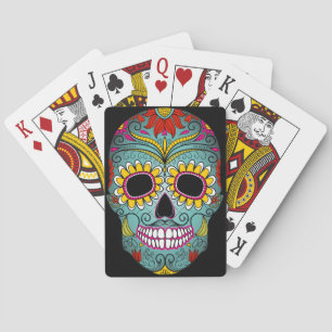 Day of the Dead Sugar Skull Poker Cards