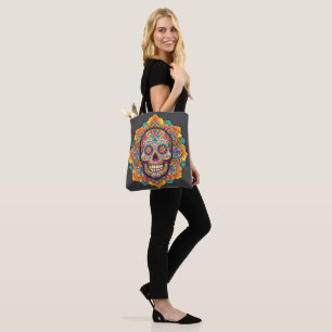 Day of the Dead Sugar Skull Tote Bag